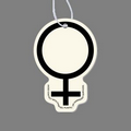 Paper Air Freshener Tag - Symbol For Female Gender
